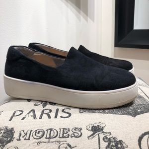 Suede slip on sneakers